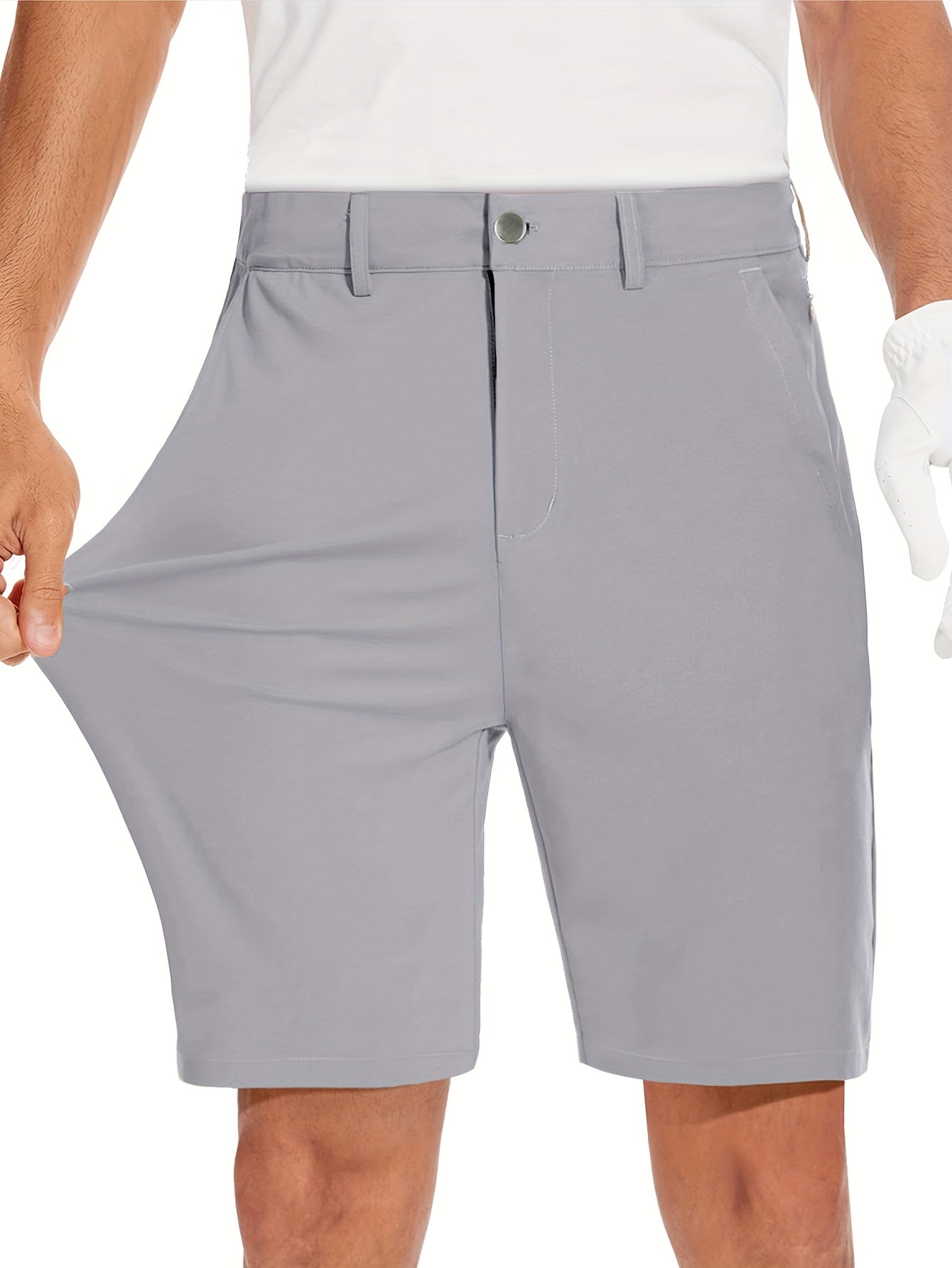 Richard - Quick-Dry Golf & Hiking Shorts with 4 Pockets and Invisible Zipper Detail for Men