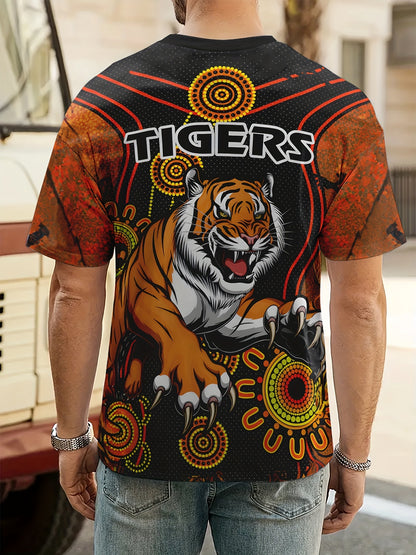 Nigel – Men's T-Shirt with Cool 3D Tiger Print