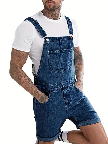 Edward – Men's Slim Fit Denim Overalls