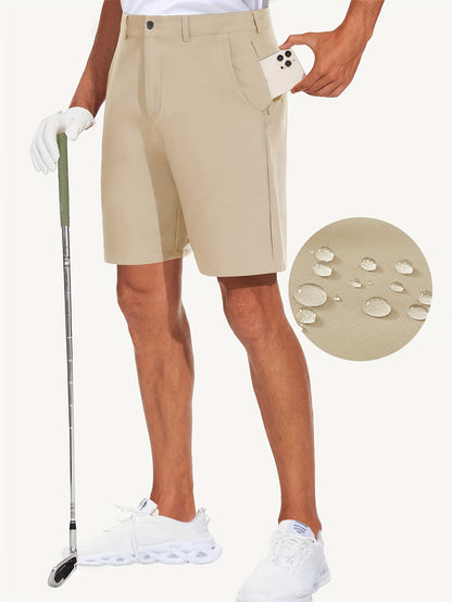 Richard - Quick-Dry Golf & Hiking Shorts with 4 Pockets and Invisible Zipper Detail for Men