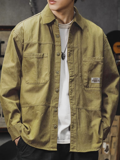 Ryan – Men's Cotton Cargo Shirt for Spring & Fall