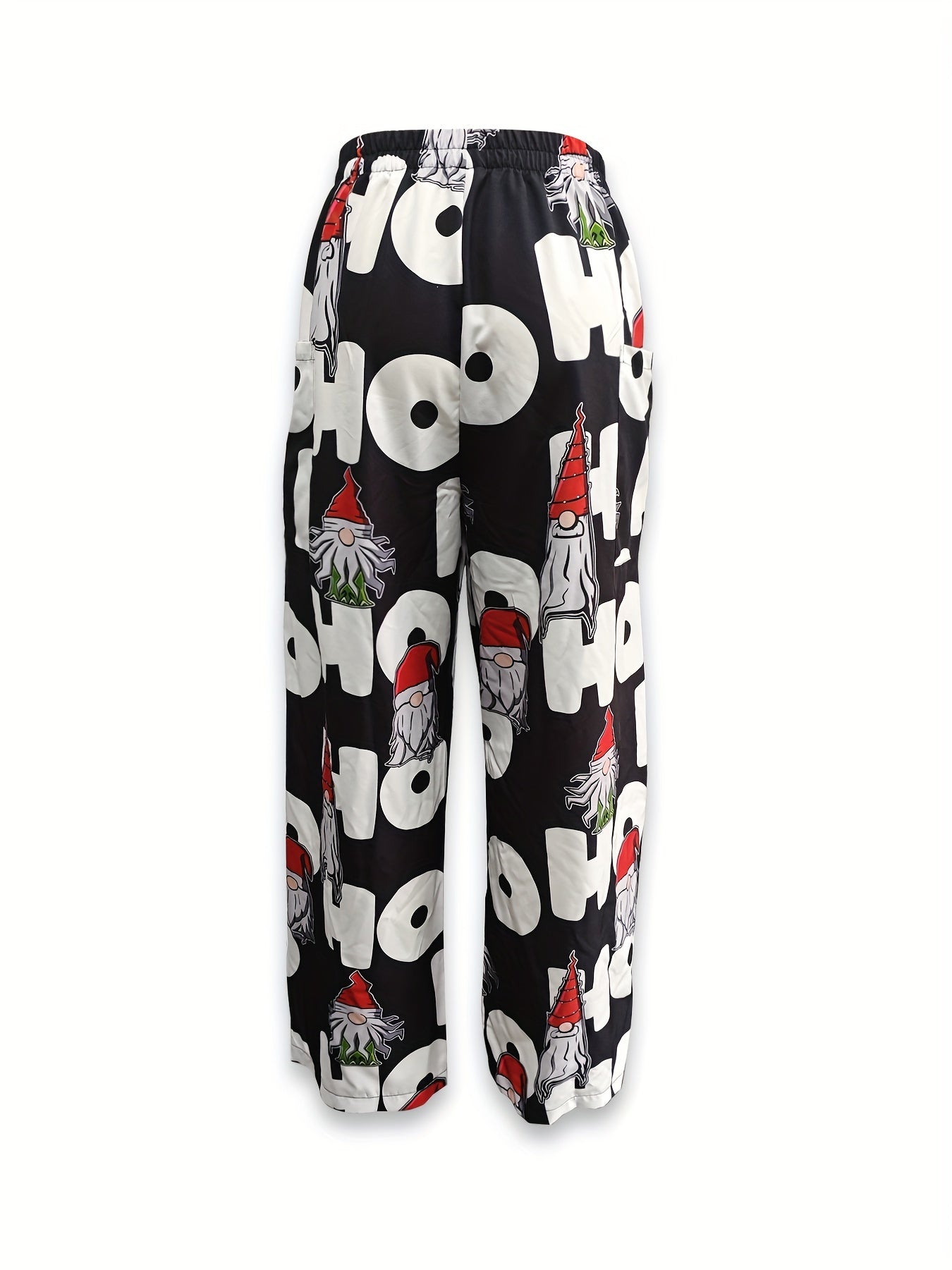 Sierra - Chic Christmas Themed Wide-Leg Pants for Women