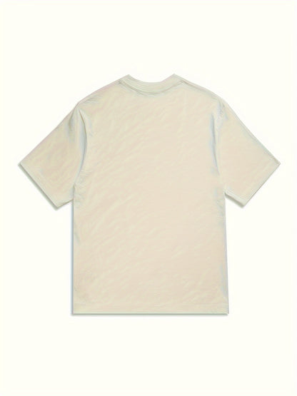 Benjamin - Casual Short Sleeve T-Shirt with Cotton Blend and Loose Fit for Men