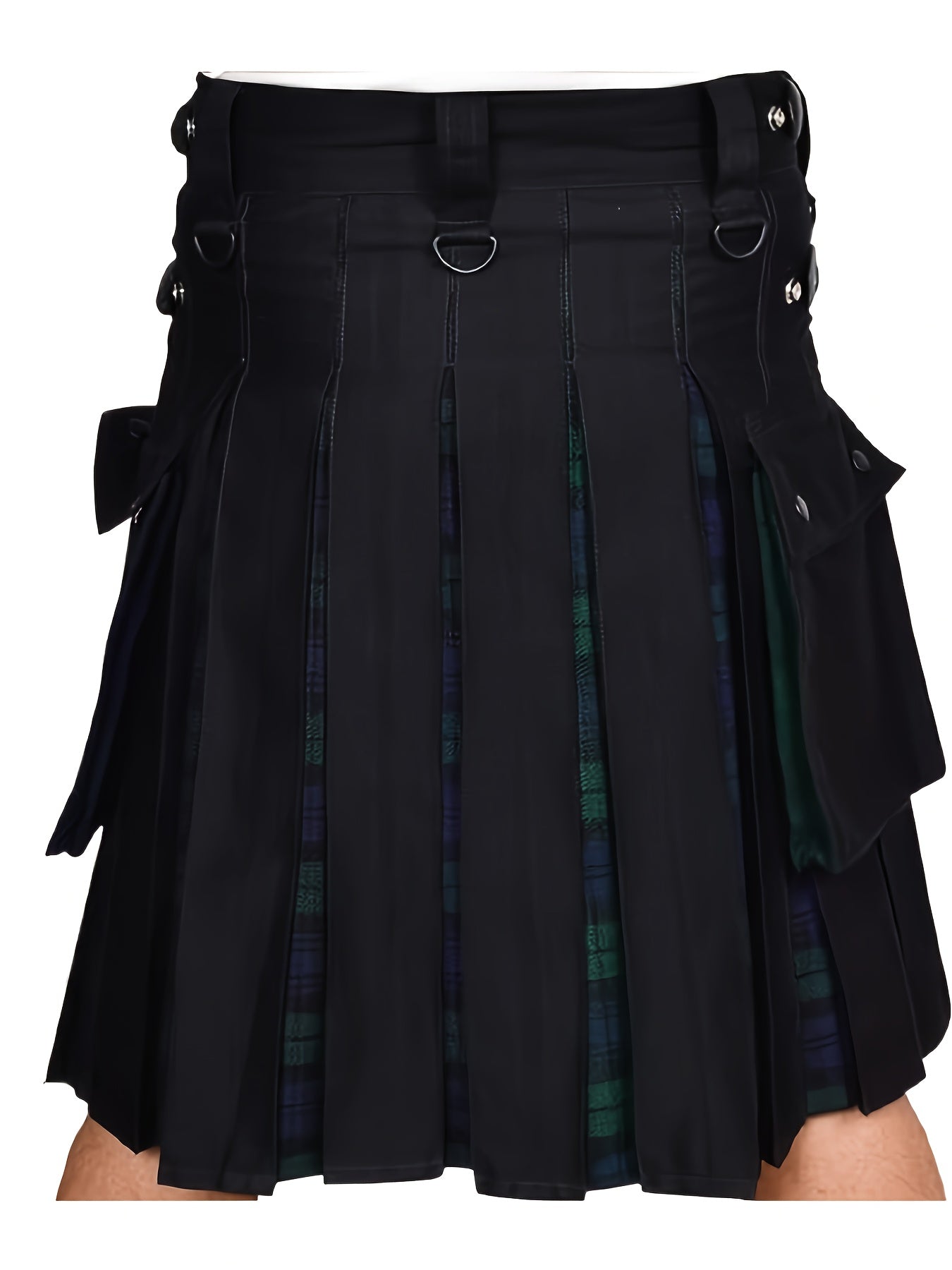 James – Men's Plaid Tartan Pleated Skirt