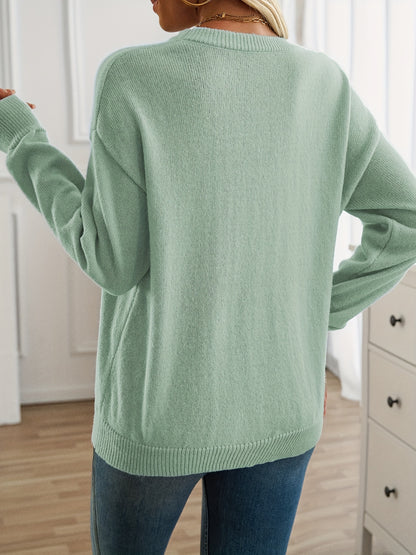 Katy – Women's Casual Long Sleeve Crew Neck Sweater