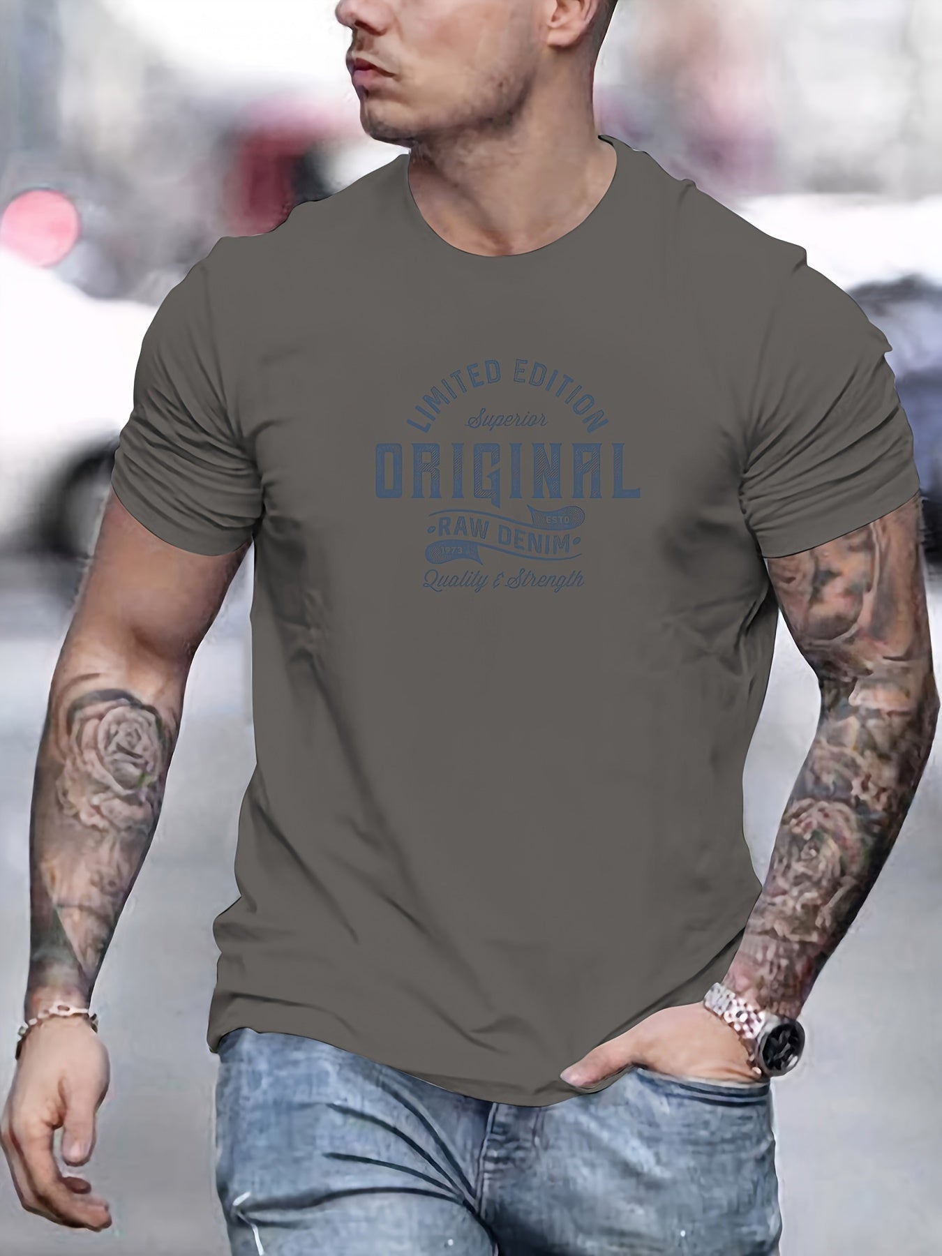 George - Casual Summer T-Shirt with ORIGINAL Graphic Print for Men