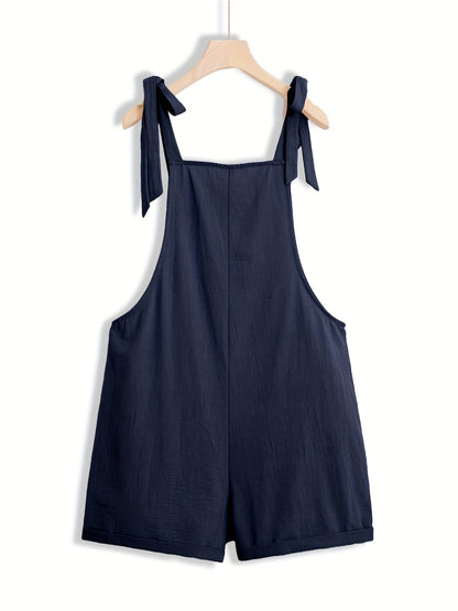 Joy – Tie Shoulder Overall Jumpsuit for Spring & Summer