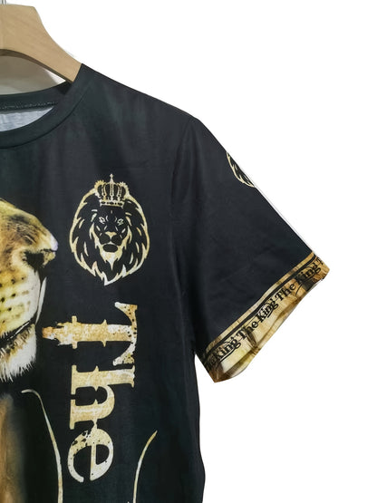 Alexander – Men's 3D Lion Print Activewear Set