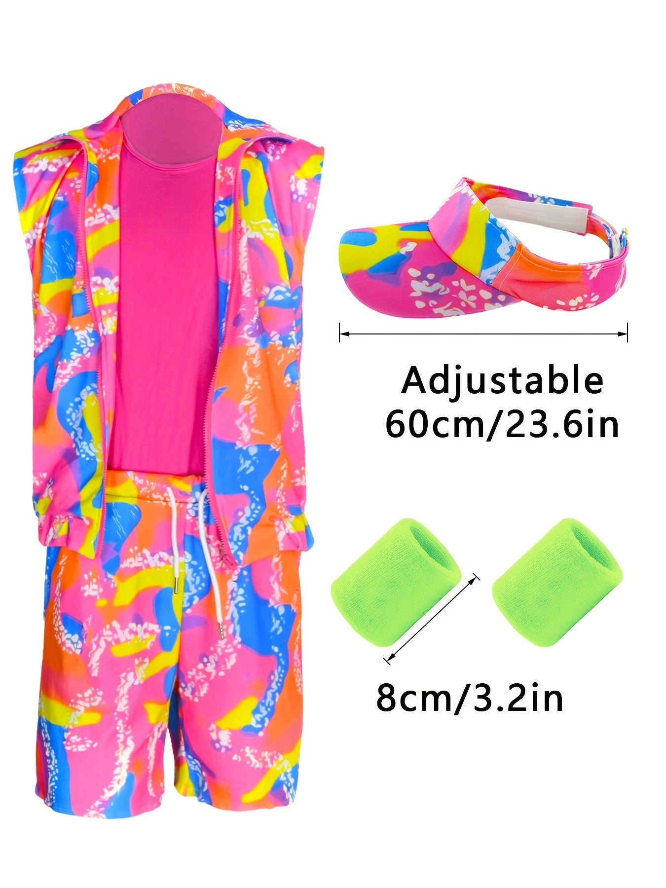 William - Retro Disco Style Swimwear Outfit Set for Men