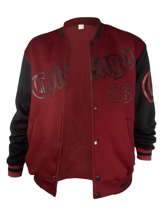 Liam – Men's Casual Varsity Jacket with Letter Print