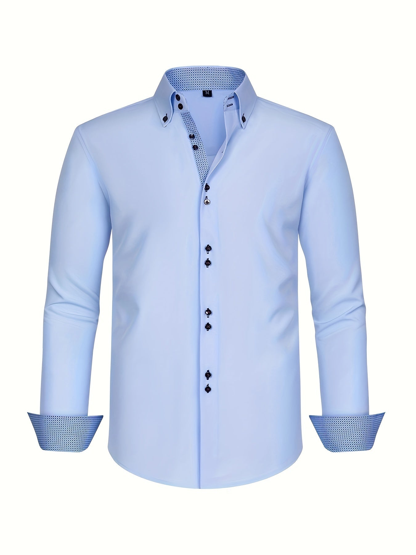 Anthony - Elegant Formal Long Sleeve Button Up Shirt for Men