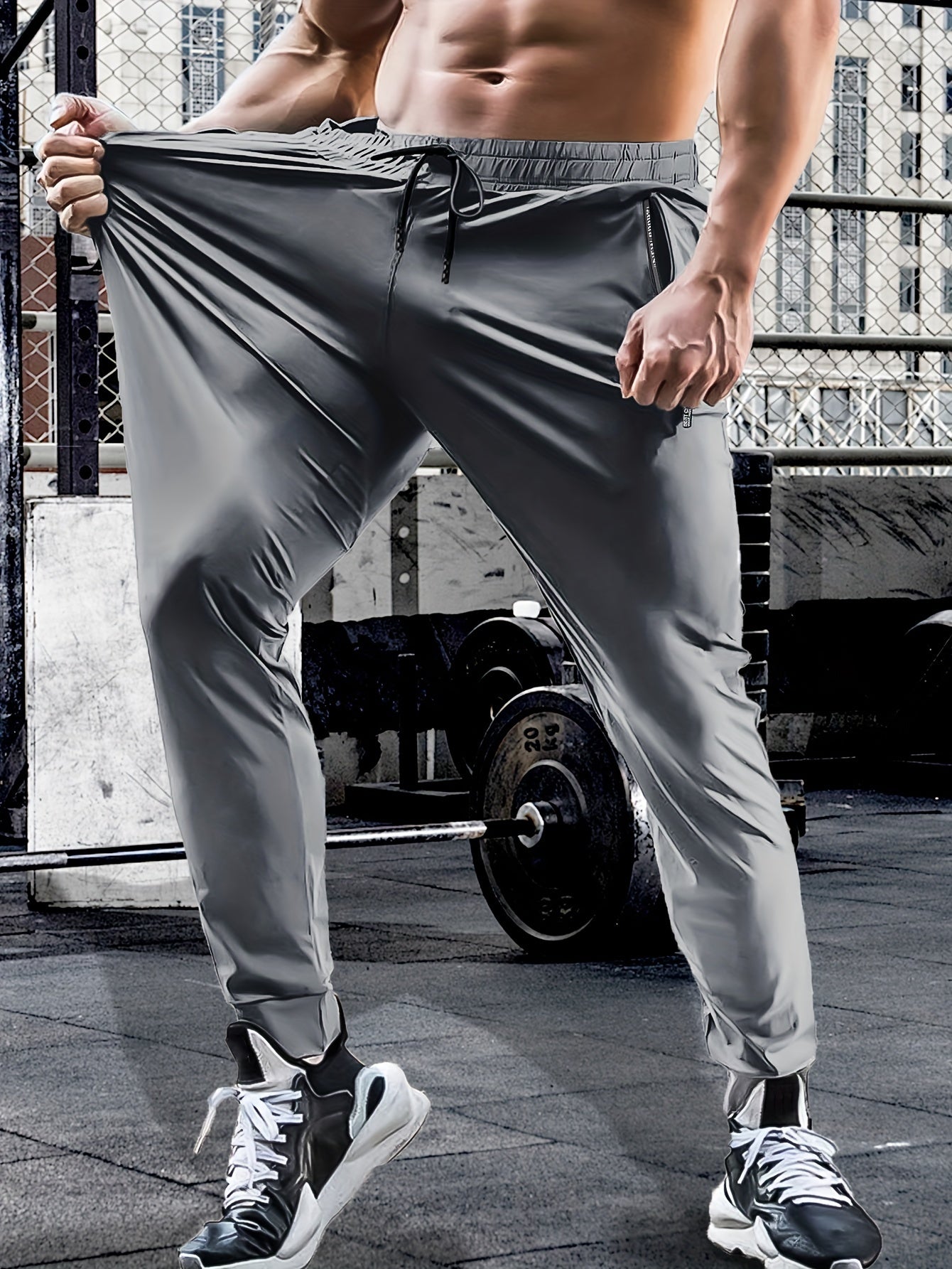 Hunter - Quick Dry High Stretch Sports Training Pants with Drawstring and Zipped Pockets for Men