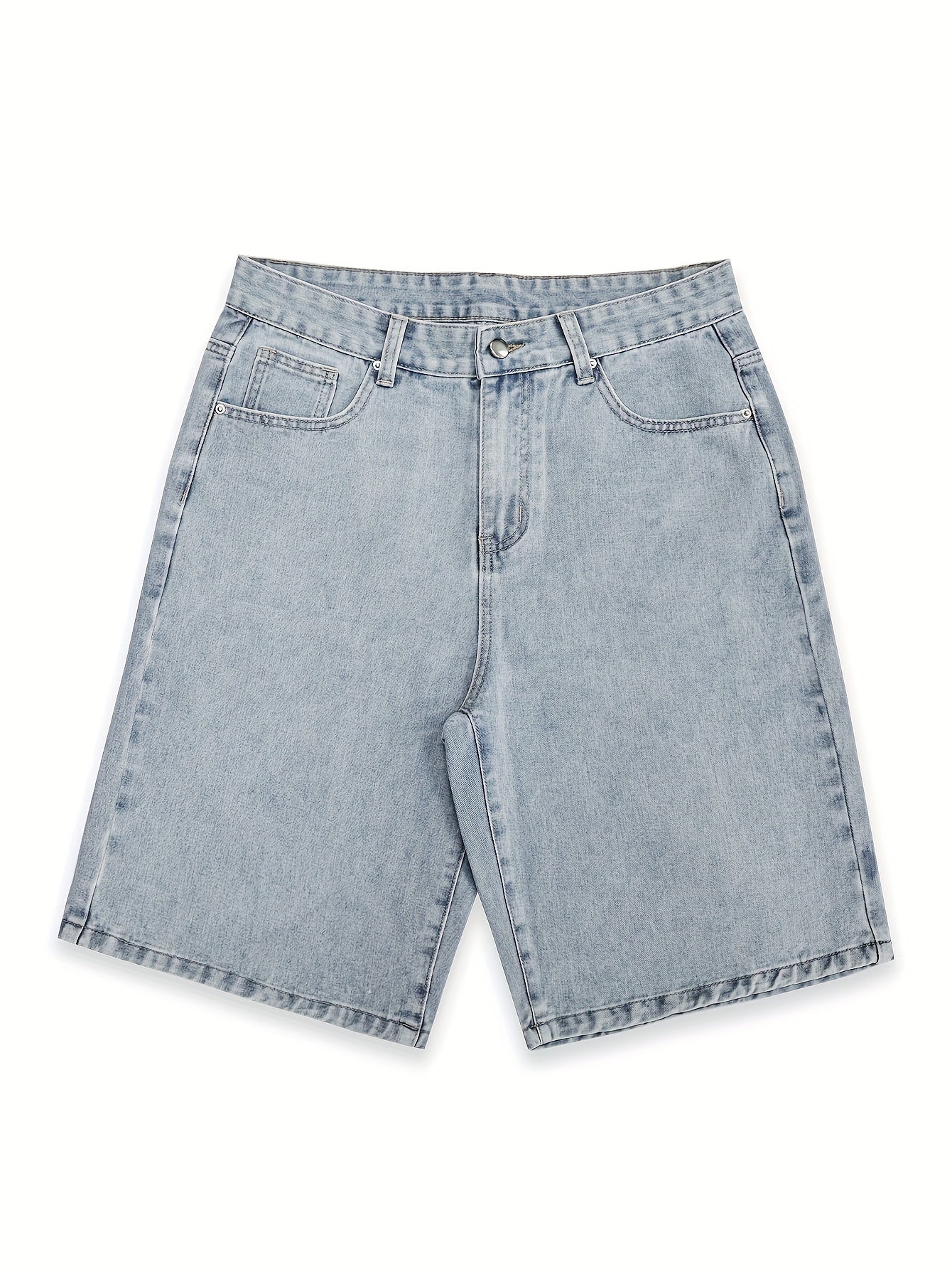 Mark - Denim Barrel Shorts with Pockets for Men