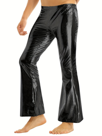 Jeffrey – Men's Shining Flare Leg Pants