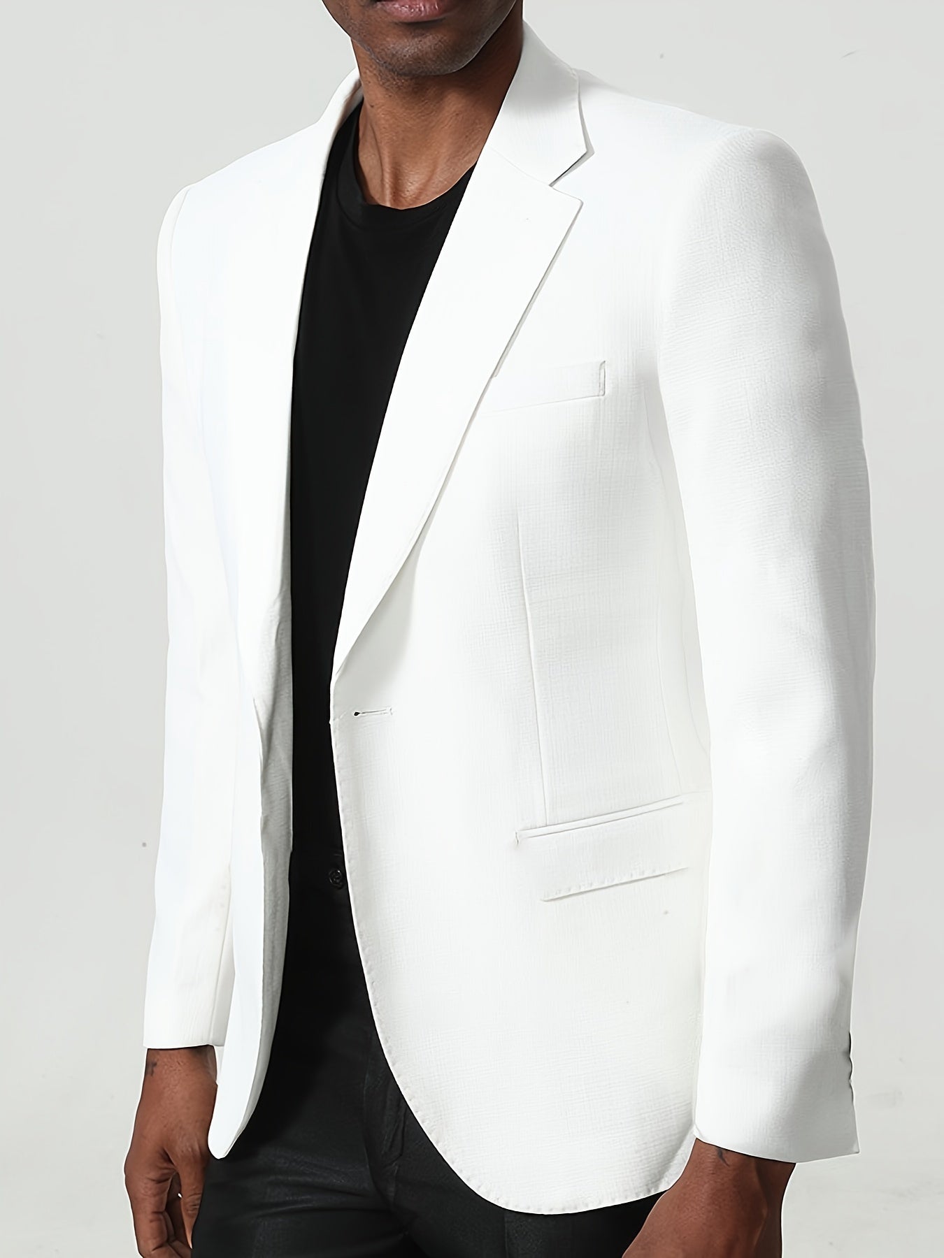 Richard - Blazer Jacket with One-Button and Notch Lapels for Men