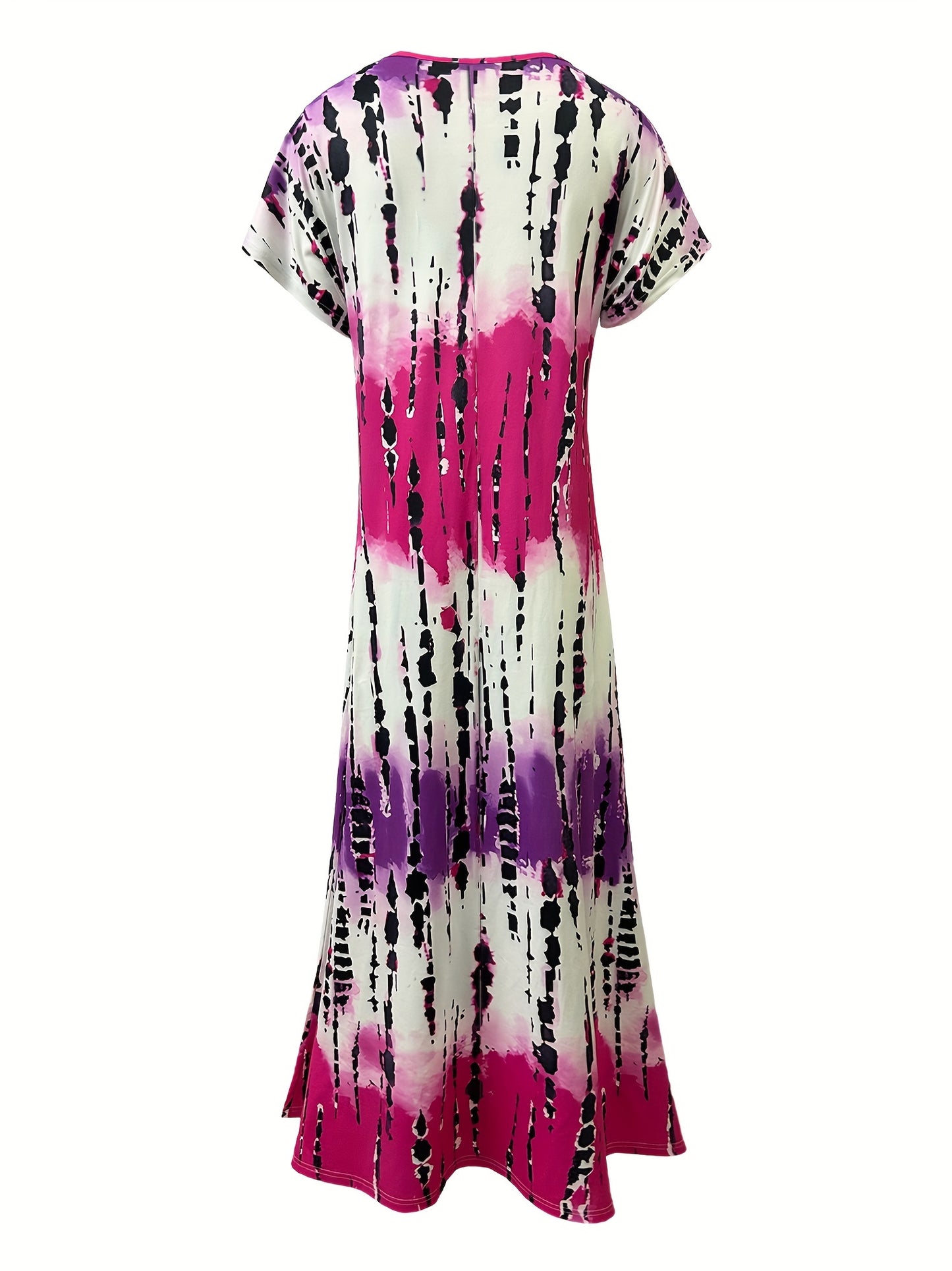 Lea - Tie Dye V-Neck Dress for Women