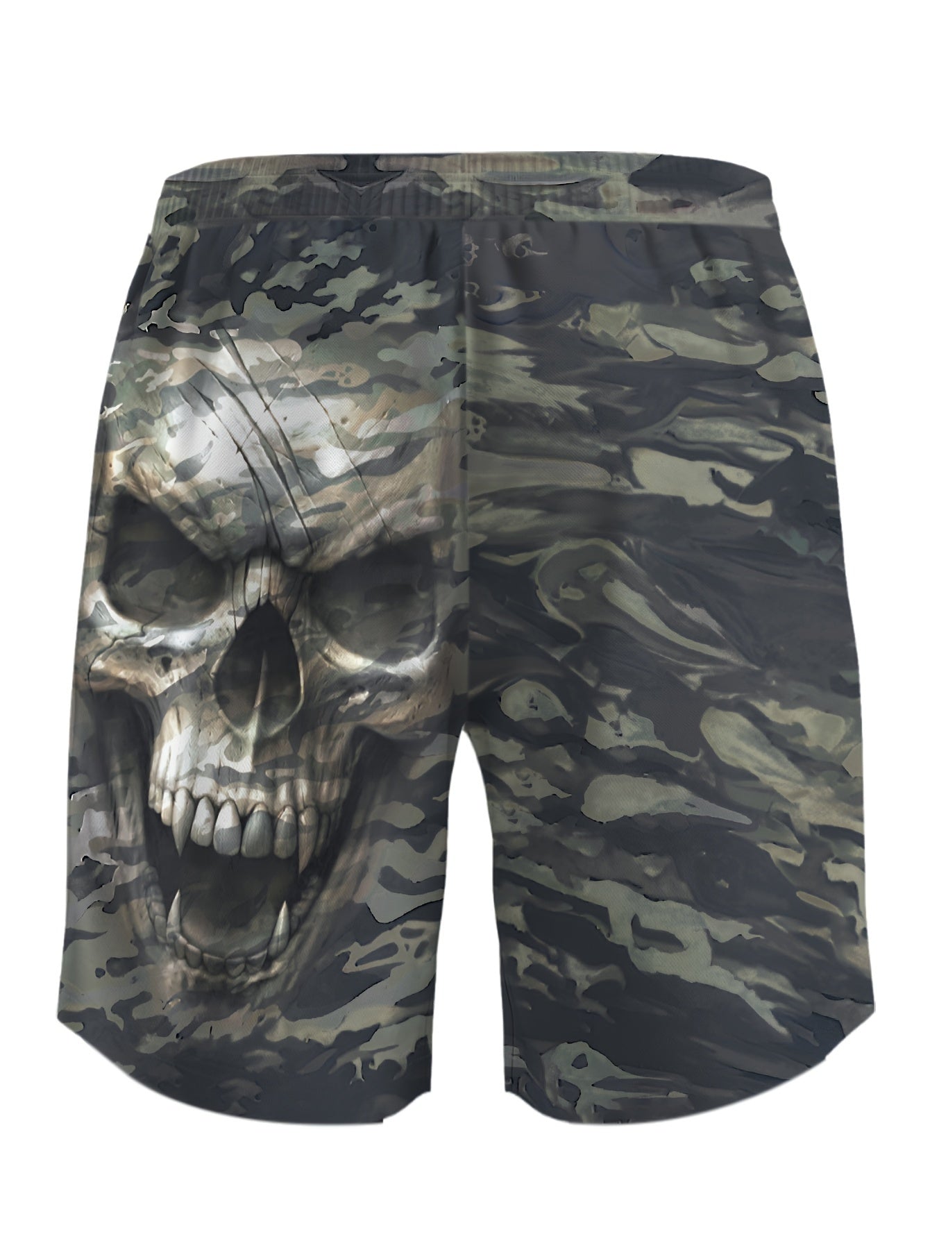 Andy – Men's Casual Shorts with Unique Skull Print