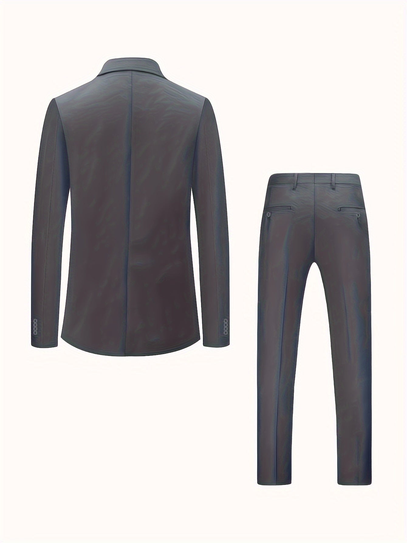 Sean – Men's Solid Single-Breasted Suit Set