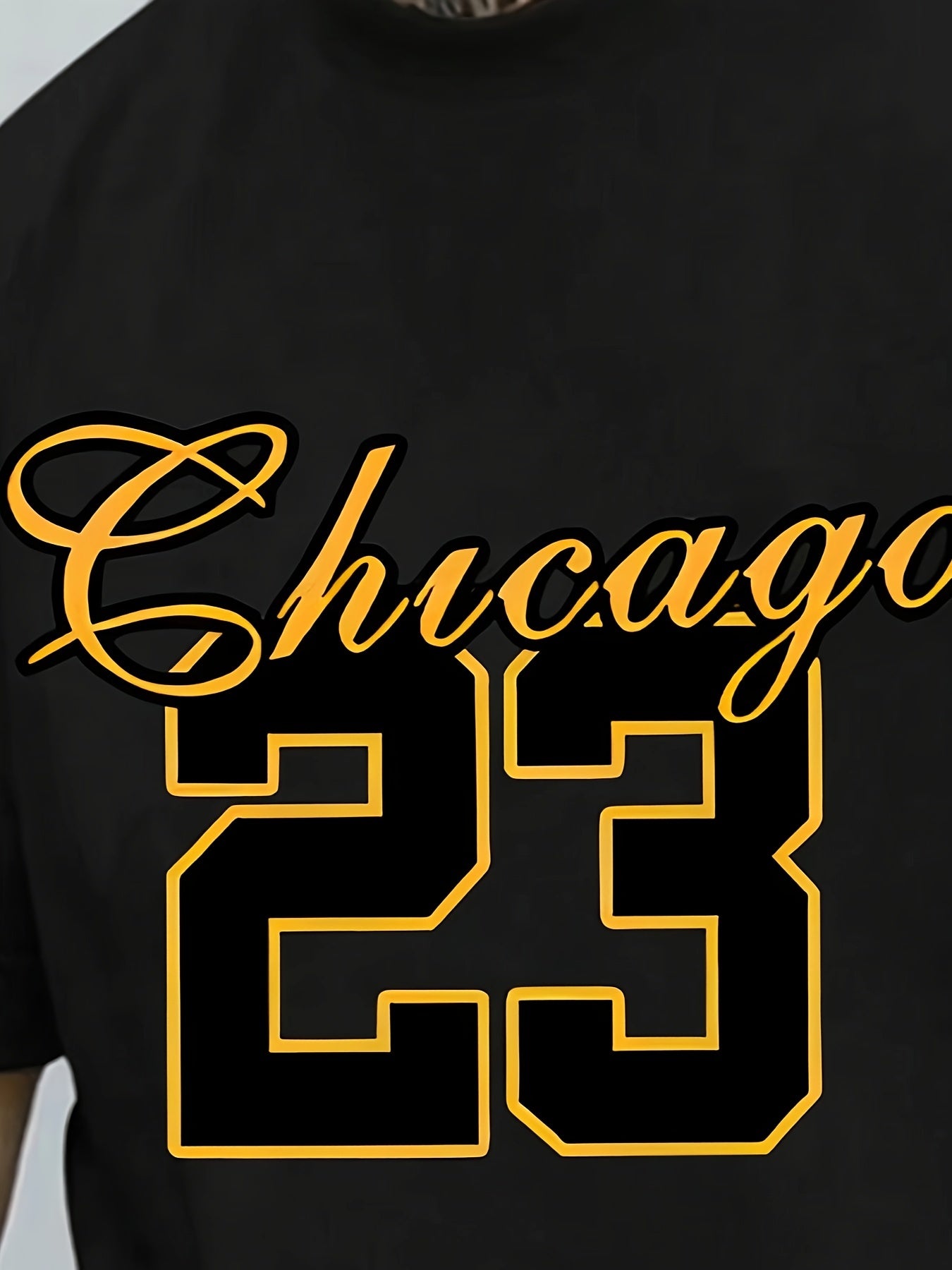 Frederick - Casual Outfit Set with Chicago 23 Graphic Print T-Shirt and Matching Shorts for Men