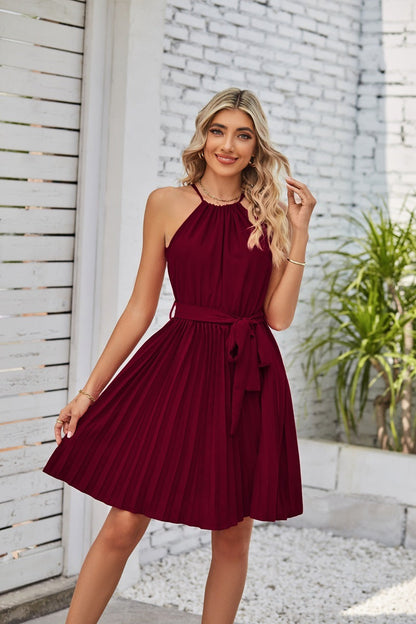 Claire – Strapless Pleated Sundress