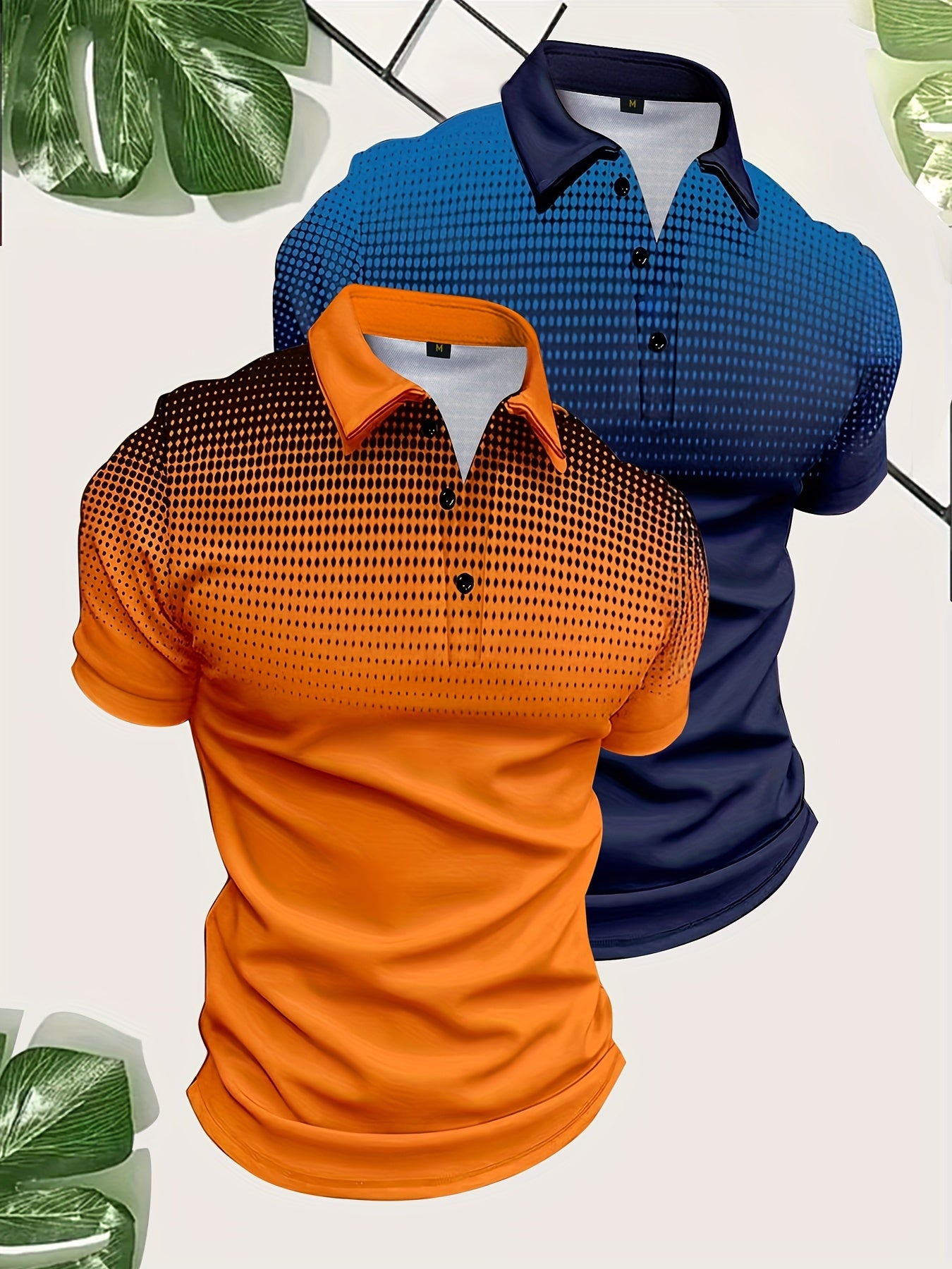 Ron – Men's Gradient Pattern Golf Shirts