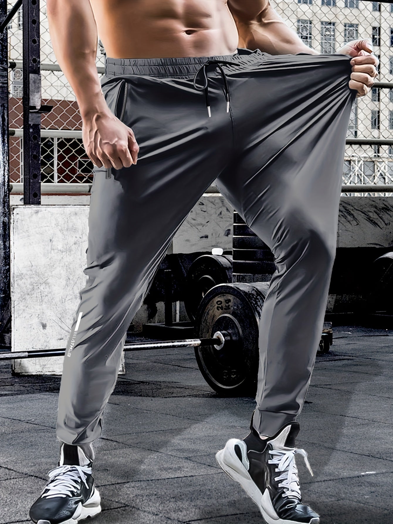 Hunter - Quick Dry High Stretch Sports Training Pants with Drawstring and Zipped Pockets for Men