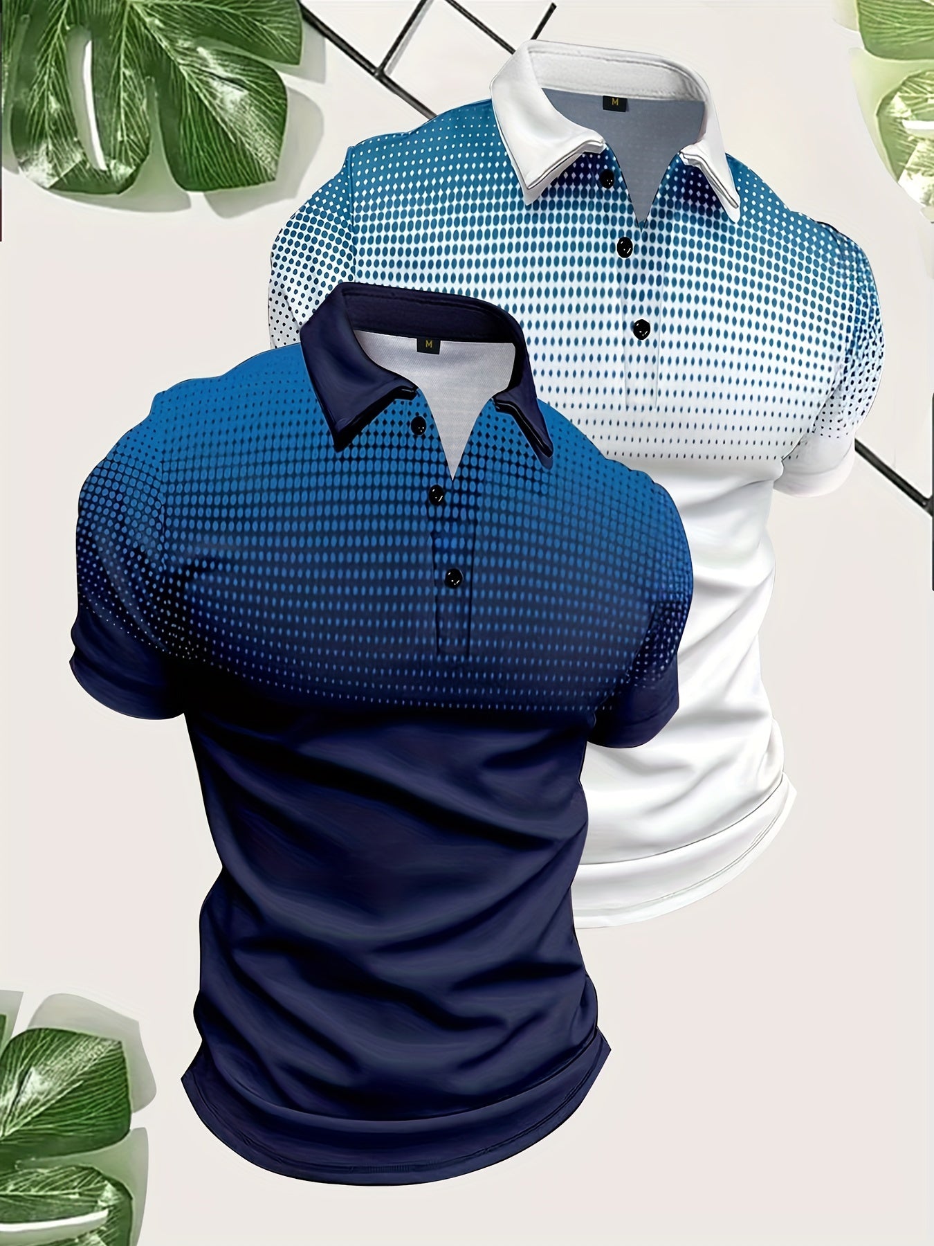 Ron – Men's Gradient Pattern Golf Shirts