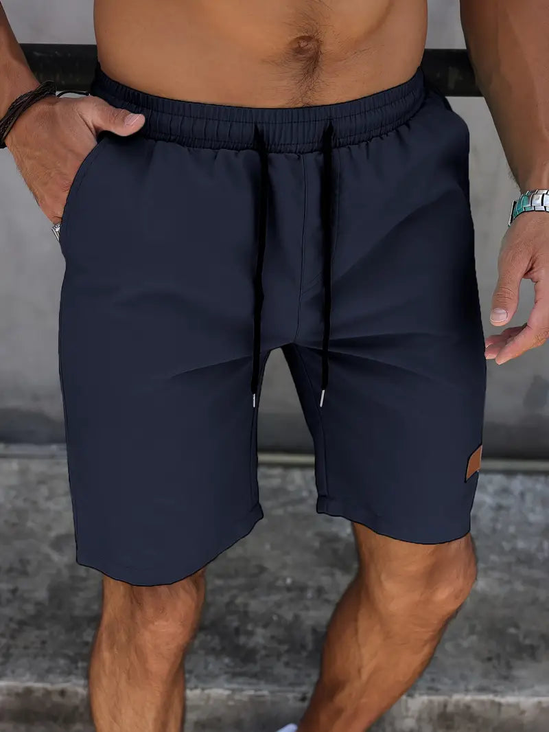 William - Sports Shorts with Drawstring and Knee-Length for Men