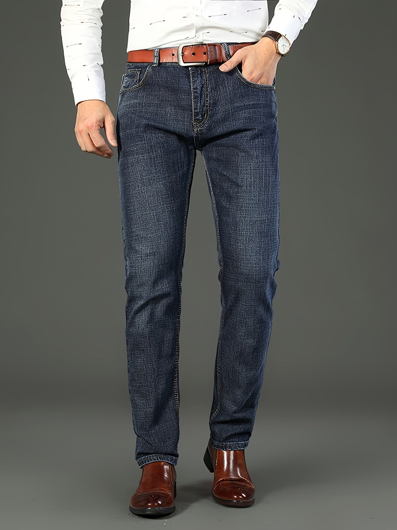 Arlo - Straight Leg Denim Pants for Men