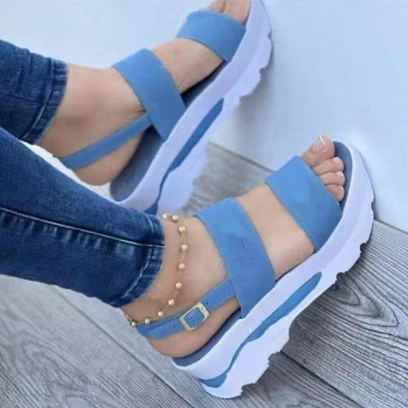 Zoe – Women's Casual Buckle Platform Sandals