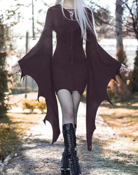 Rachel – Gothic Vintage Hooded Dress for Halloween