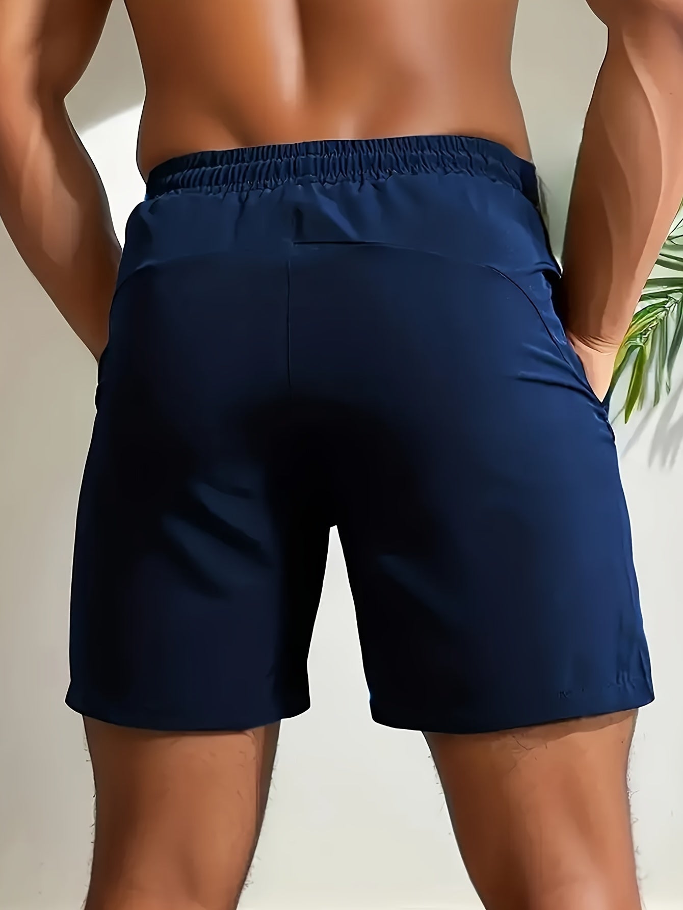 Gary - Sports Shorts with Pockets and Elastic Waist Drawstring for Men