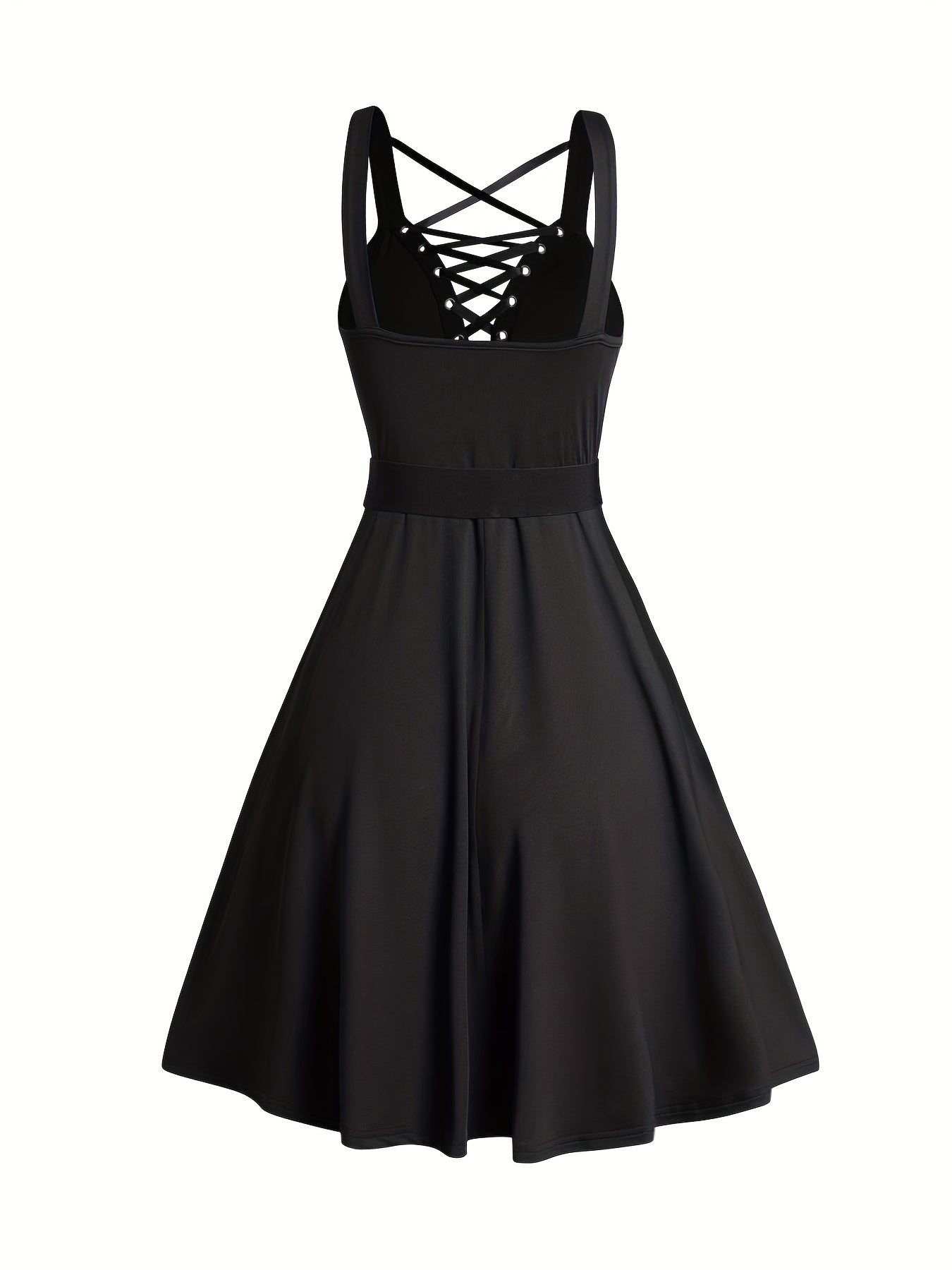 Brielle - Sleeveless Corset Dress with Flared Crisscross Straps for Women