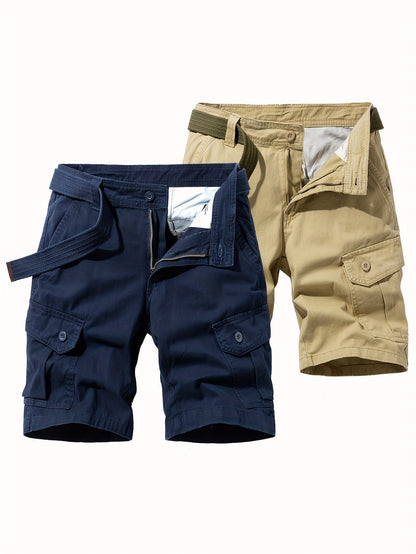 Jordan - 2 Pieces Cargo Shorts with Multi Pockets for Men