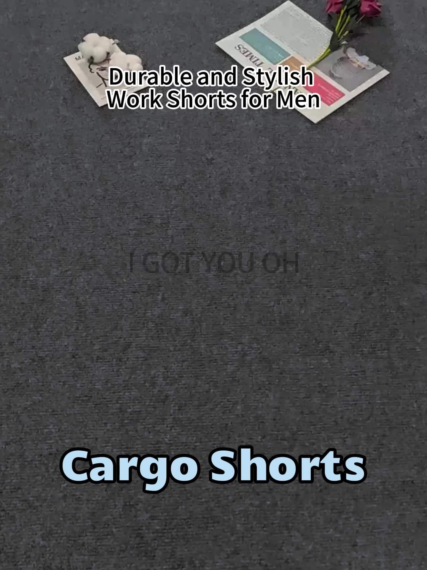 Noland - Cargo Shorts with Multi Pockets and Drawstring for Men