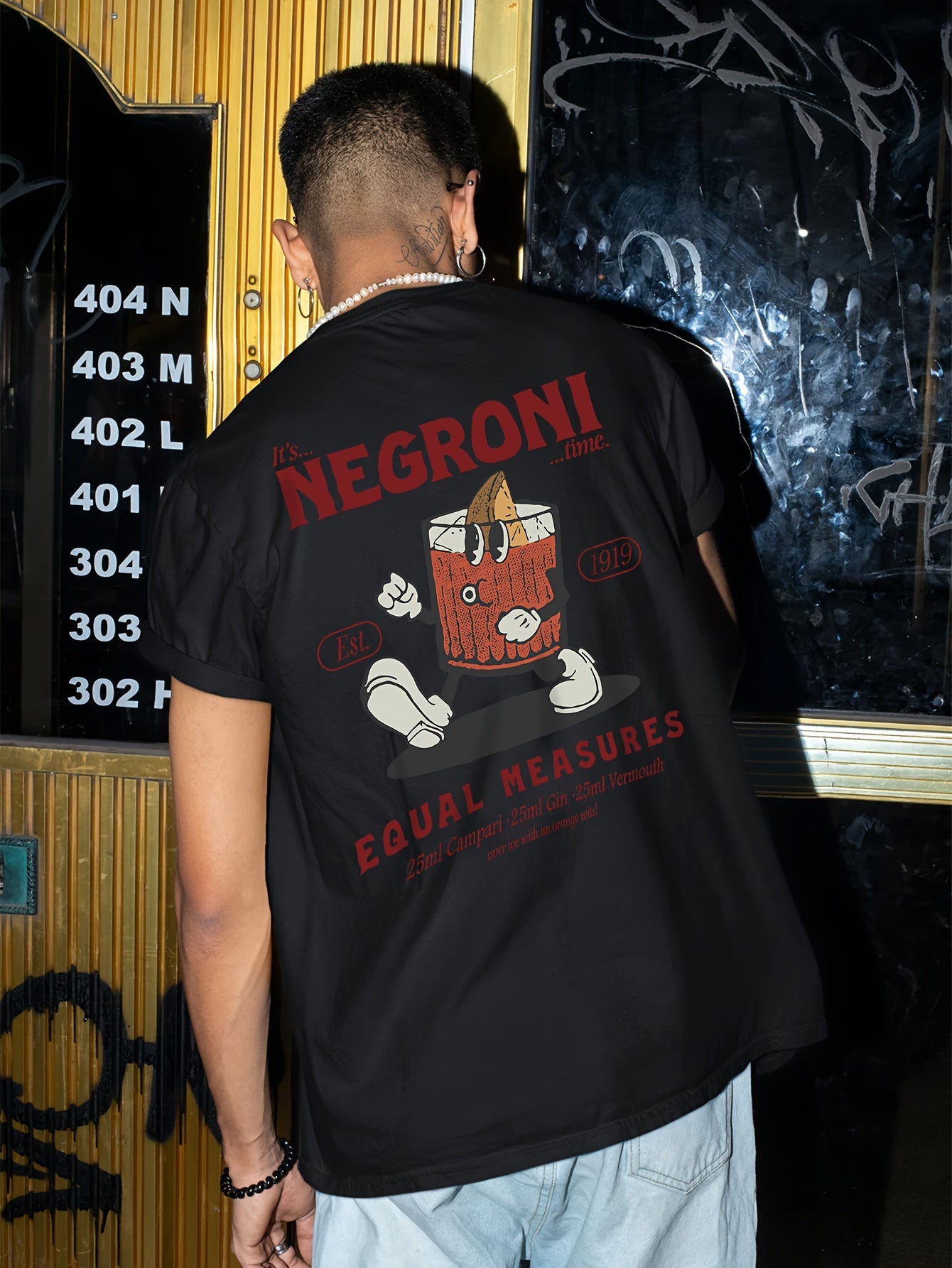 Owen - Casual Printed Negroni Graphic T-Shirt for Men