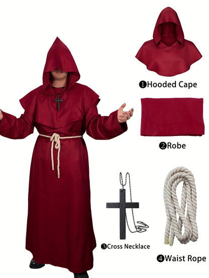 Tristan – Medieval Hooded Robe for Cosplay