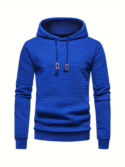 Marvin - Hoodie with Waffle Pattern with Kangaroo Pocket for Men