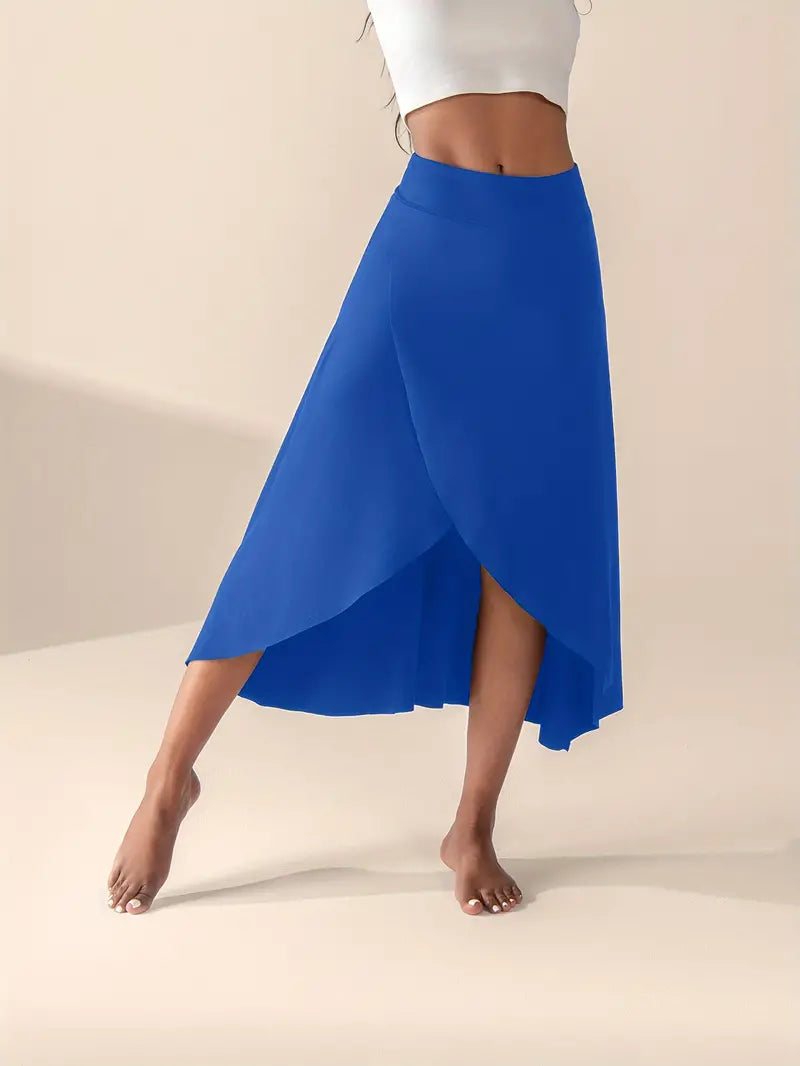 Bea - High-Waisted Split Skirt with Pockets for Women