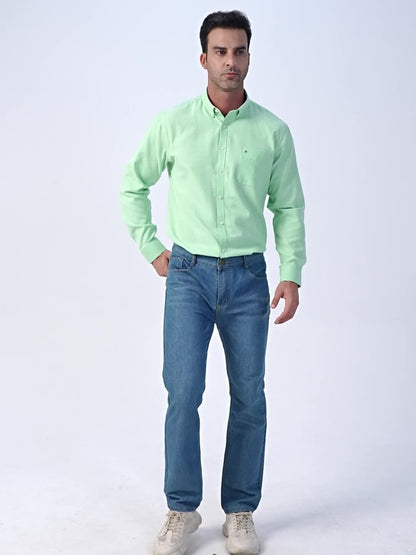 Nigel – Men's Cotton Blend Long Sleeve Formal Shirt