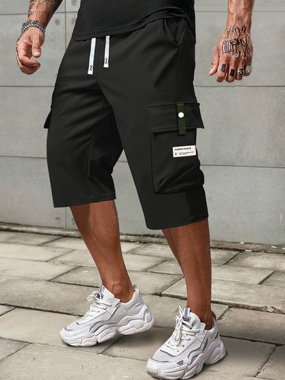 James - Cargo Shorts with Multi Pockets and Drawstring for Men