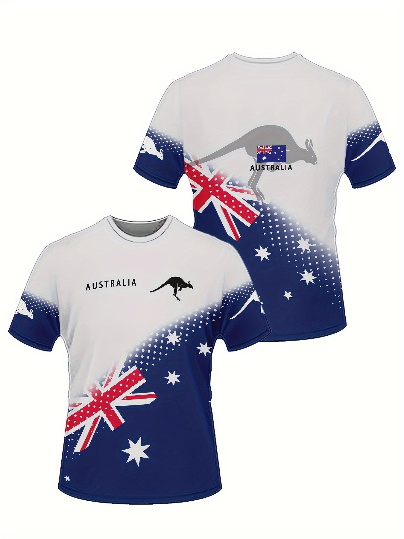 Shane – Men's 3D Kangaroo Print T-Shirt