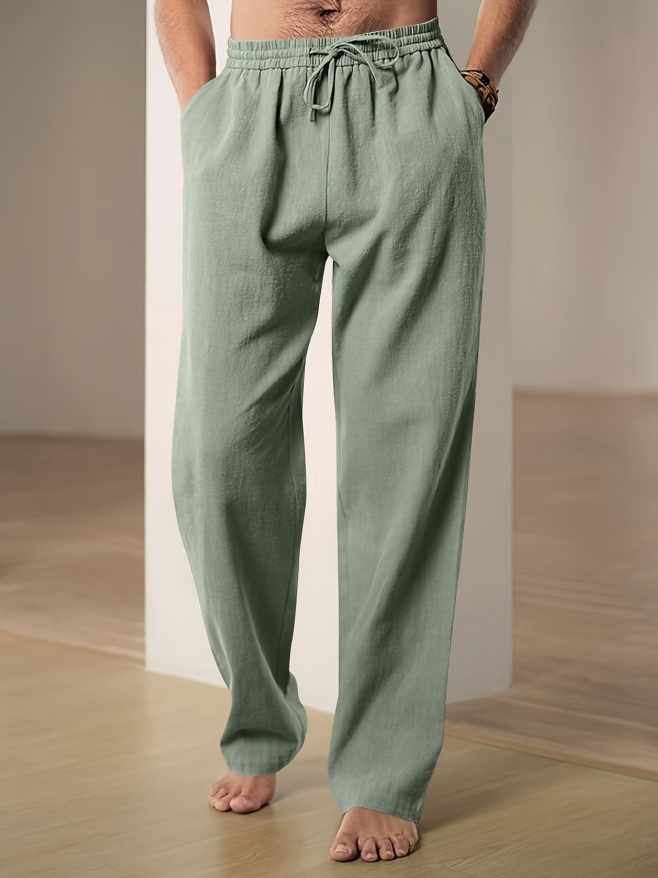 Harrison - Casual Linen Pants with Drawstring and Pockets for Men