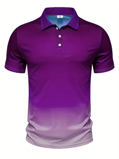 Stanley - Casual Polo Shirt with Gradient Color for Men