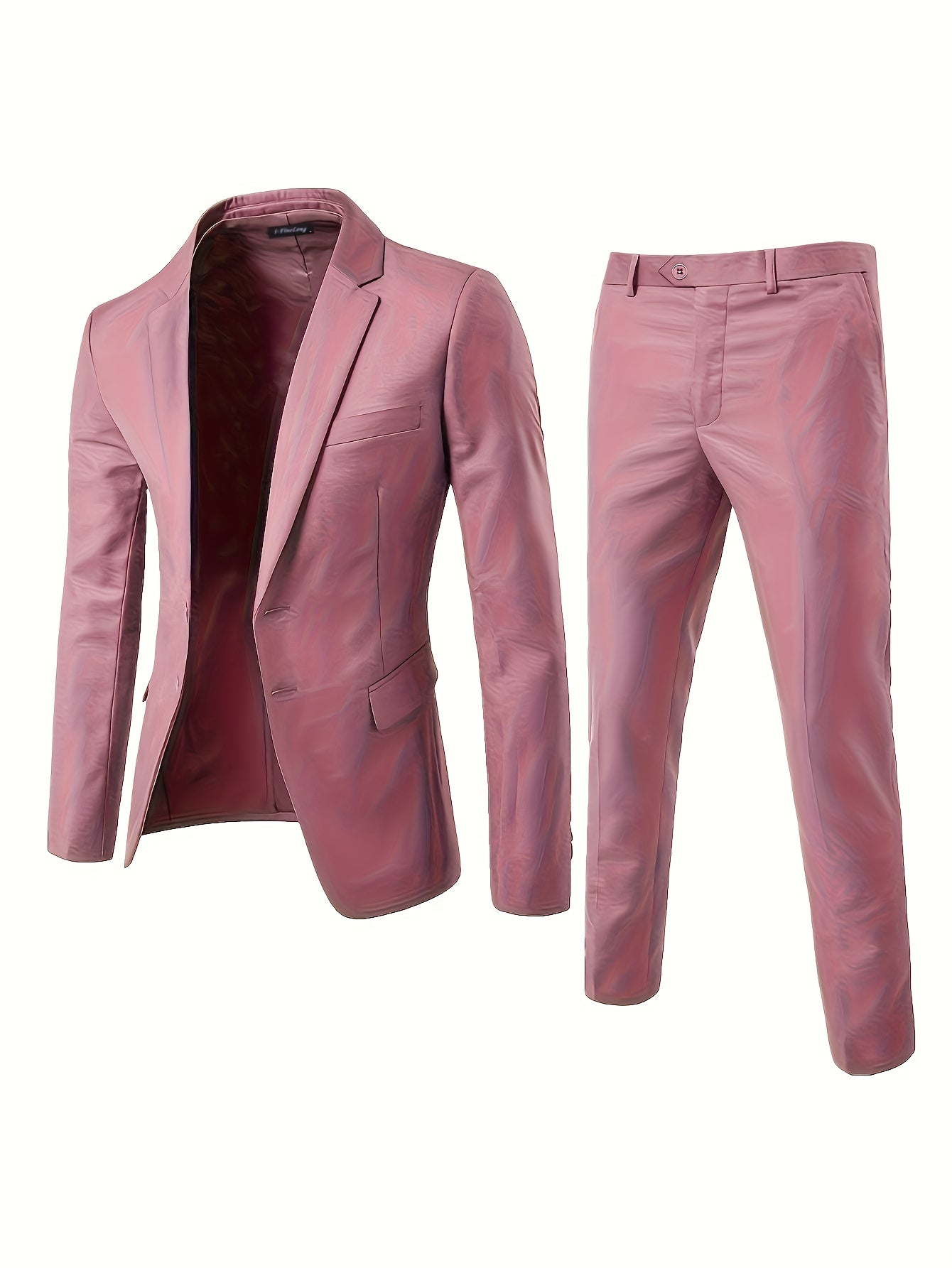 Sean – Men's Solid Single-Breasted Suit Set