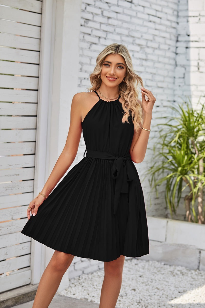 Claire – Strapless Pleated Sundress