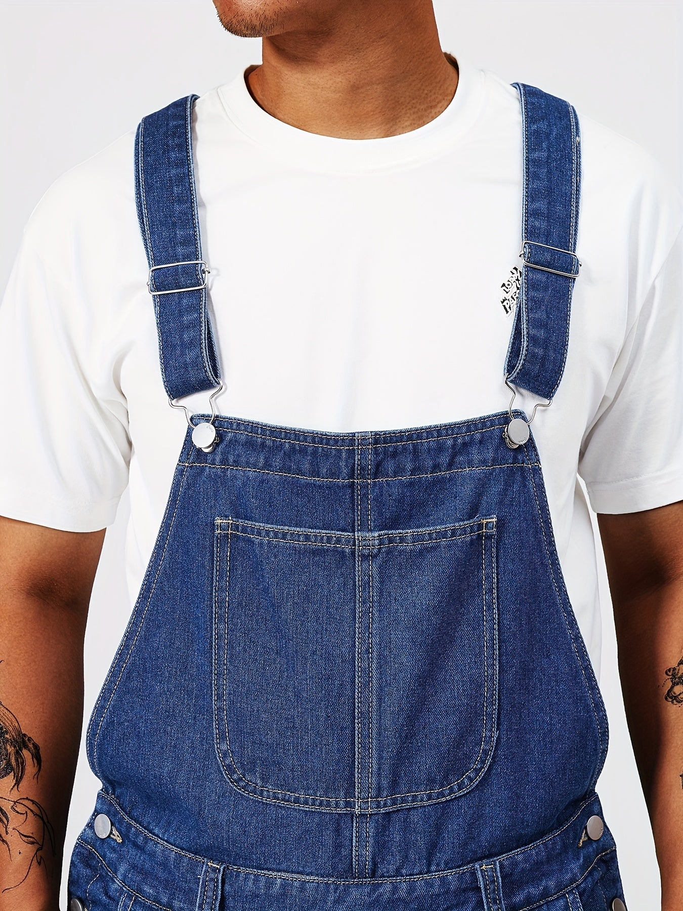 Ian – Men's Casual Denim Overalls with Pockets