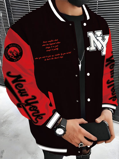 Max – Varsity Style Baseball Collar Jacket