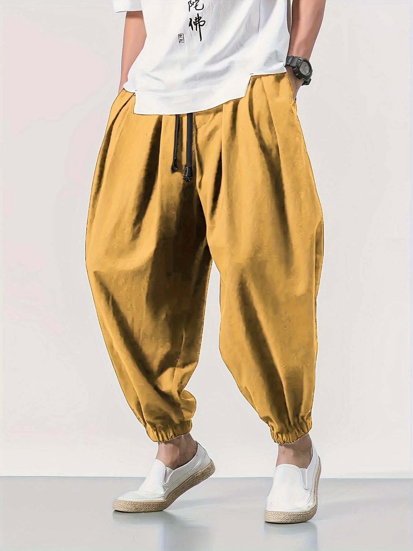 Paul – Solid Color Wide Leg Joggers