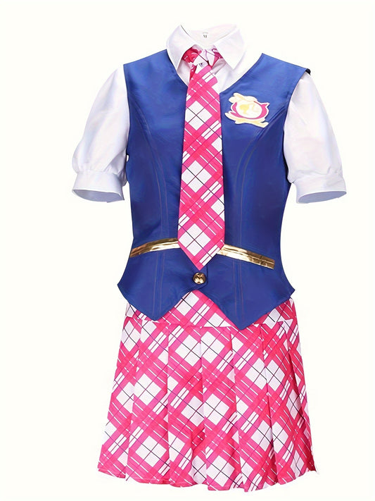 Heather – Women's Cosplay Schoolgirl Outfit with Plaid Skirt